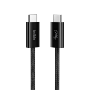Belkin USB C to USB C 240W Braided Cable 3.3ft Fast iPhone Charger Cord
