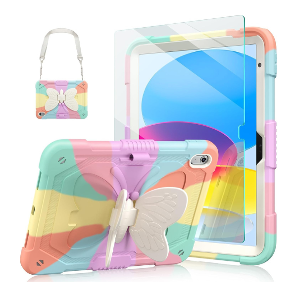 Ambison Kids iPad Case – Purple, Shockproof with Stand & Strap - Image 5