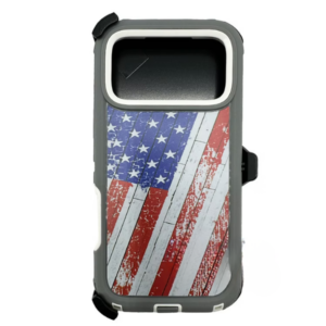 iPhone 17 Pro hybrid design case with clip heavy duty holster cover - Flag