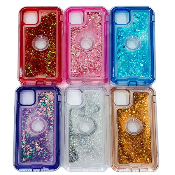 iPhone 14 Pro Max Liquid Floating Case Sparkle Protective Heavy Duty cover
